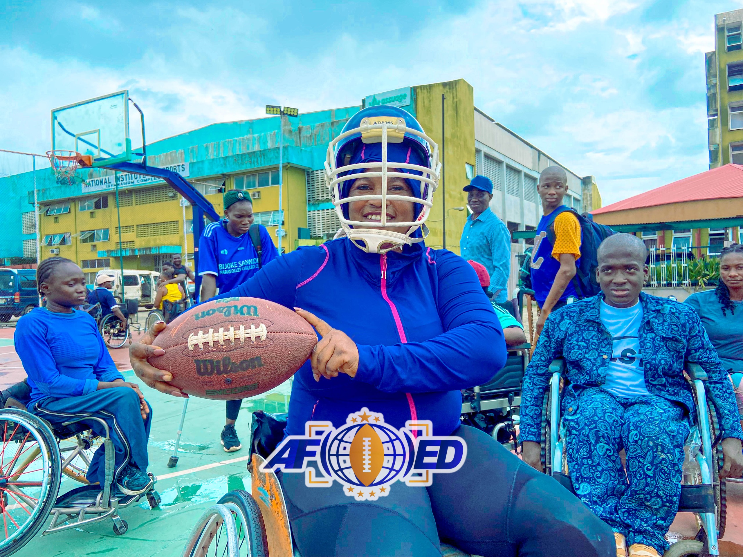 Wheelchair American Football Athlete